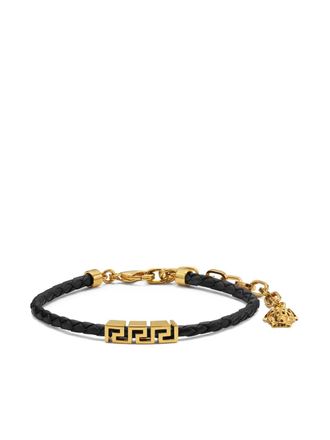 Versace Greca leather bracelet - Gold