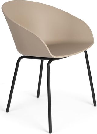 Zuiver Design Schalenstuhl Void - Latte/Schwarz