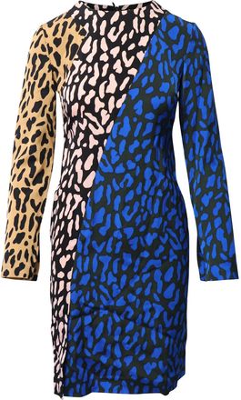 Diane Von F&uuml;rstenberg Belmont Shiftjurk van veelkleurige zijde