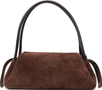 Santoni Su&egrave;de schoudertas met rits - Bruin