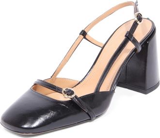 A.Bocca Slingback Schoenen - Dames - Pumps - Zwart - 37 EU - Leer - Schoenen