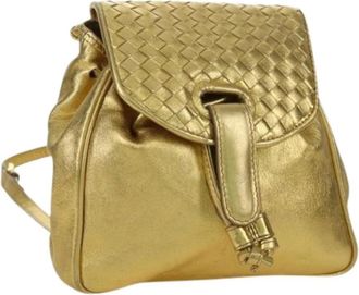 Bottega Veneta Pre-owned Backpacks, female, Yellow, Size: ONE SIZE Pre-owned Backpack