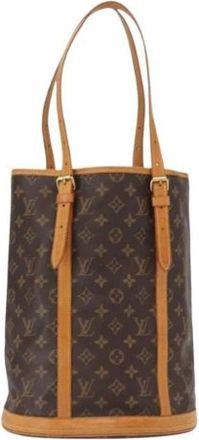 Louis Vuitton Pre-owned Bucket Bags, female, Brown, Size: ONE SIZE Pre-owned Bucket GM Shoulder Bag