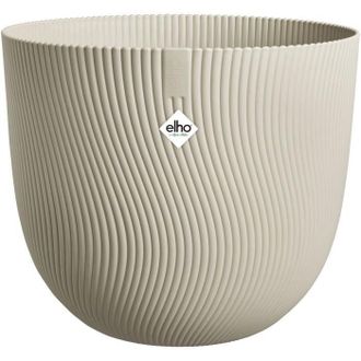 ELHO Maceta Sereh Redonda 30 - Beige - &Oslash; 29.5 X H 25 Cm - 100% Reciclado
