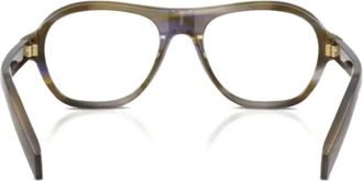 Prada geometric-frame glasses - Brown