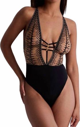 Aubade Voodoo Kiss Bodysuit In Millenium Black