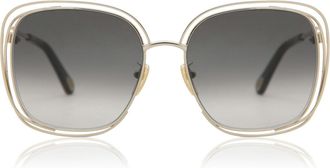 Chloé CH0077SK Asian Fit 001 Womens Sunglasses Gold Size 58