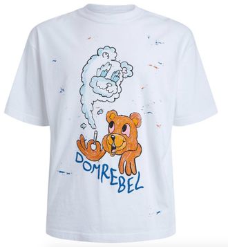 DOMREBEL White Puff T-Shirt Size M