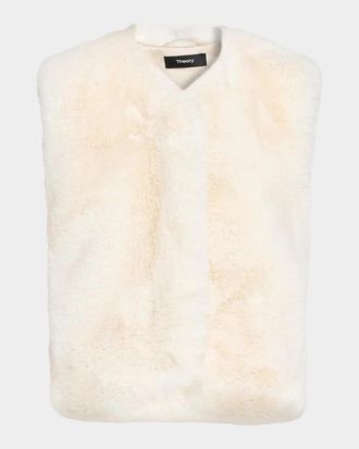 Theory Faux Fur Vest