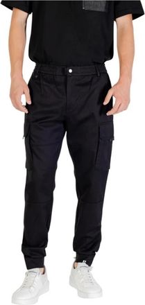 Antony Morato Zwarte op maat gemaakte broek met ritssluiting - Heren - Slim Fit Broeken - Zwart - XS - Katoen - Broeken