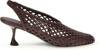 Proenza Schouler Bordeaux Calf Leather Bos Taurus Mid Heel Womens Pumps