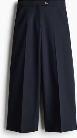 H&M Weite elegante Hose - Marineblau