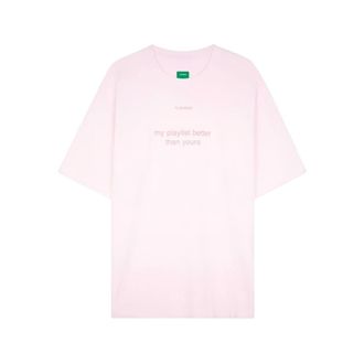 Flaneur T-Shirts, male, Pink, Size: XL Playlist T-shirt