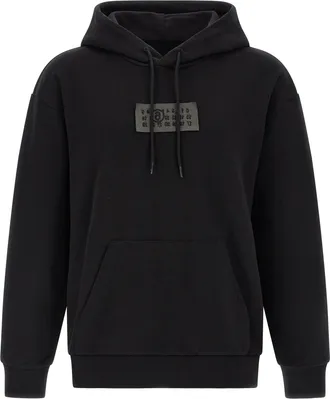 Maison Margiela Black Cotton Mens Sweatshirt