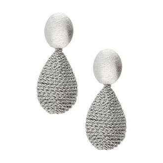 Lott. Gioielli Lott. Gioielli - Ce Si Threated Teardrop L - Dames - Accessoires - Grijs - Maat: ONE Size