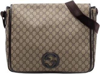 Gucci Pre-owned Cross Body Bags, female, Brown, Size: ONE SIZE Pre-owned Messenger Bag