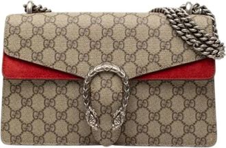 Gucci Pre-owned Shoulder Bags, female, Beige, Size: ONE SIZE Pre-owned Vintage Shoulder Bag