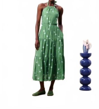 FRNCH Jeri Dress In Green