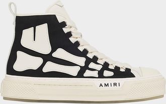 Amiri Men & apos;s Skel Court Canvas and Leather High-Top Sneakers