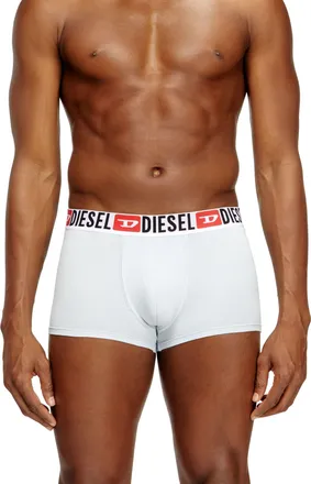 Diesel Three-pack of all-over logo waist boxers - Trunks - Man - Blue