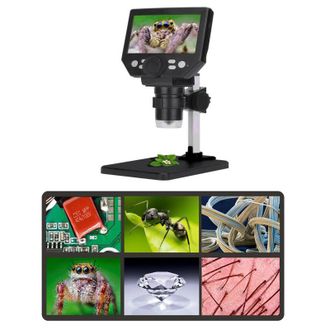 OEM Microscopio Digital De 4,3 Pulgadas, Pantalla Hd De 8 Megap&iacute;xeles, Zoom De 1-1000x, 8 Luces Led Y Bater&iacute;a Recargable Para Reparaci&oacute;n De Placas De Circ