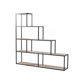 Calicosy 5-Tier Staircase Design Bookshelf - W160 X H157 Cm - Colorado in Black