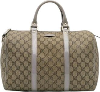 Gucci Pre-owned Handbags, female, Beige, Size: ONE SIZE Pre-owned Canvas Handbag