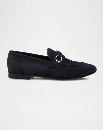 Brunello Cucinelli Suede Loafers with Horsebit Strap