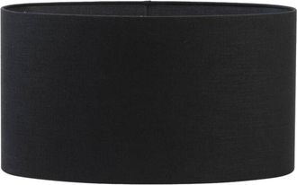 Light & Living Pantalla De L&aacute;mpara - Livigno - Negro - Textil - - Light&living