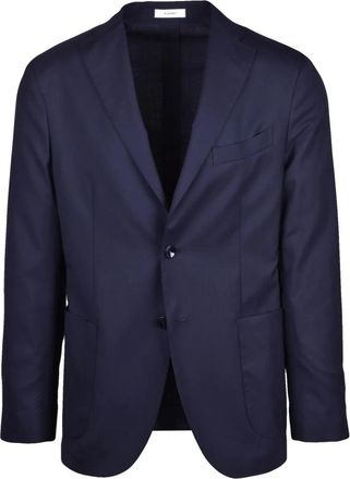 Boglioli Giacca Stondata - Heren - Business blazers - Blauw - S - Wol - Kostuums