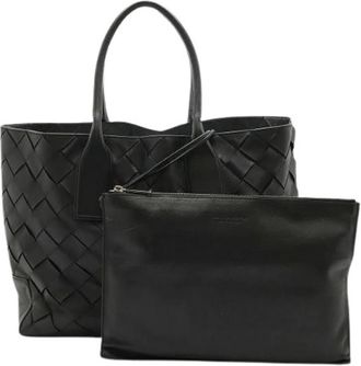 Bottega Veneta Pre-owned Tote Bag - Dames - Vintage Shopper - Zwart - ONE Size - Leer - Vintage
