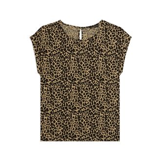 Freddy T-shirt Manica Corta in Viscosa fantasia Animalier