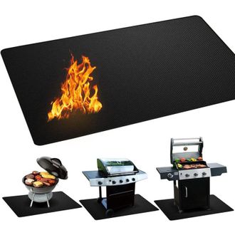 OEM Alfombrilla Ign&iacute;fuga Para Fogata De 152 X 106 Cm, Alfombrilla Para Fogata, Alfombrilla Ign&iacute;fuga Reutilizable E Impermeable Para C&eacute;sped, Piedra, Hormig