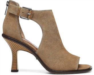 Donald J Pliner Womens Era Heeled Sandal In Biscotti Suede