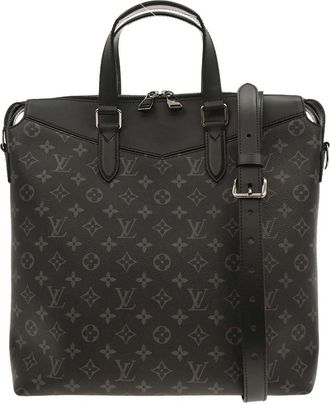 Louis Vuitton Explorer Briefcase Monogram Eclipse Canvas Black Canvas Briefcase Bag (Pre-Owned)