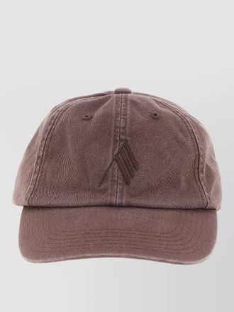 The Attico canvas baseball cap curved brim eyelets
