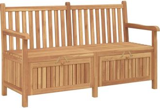 vidaXL Vidaxl - Garden Storage Bench Brown 150 x 60 x 90 cm Solid teak wood