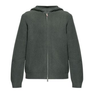 Samsøe & Samsøe Cardigans, male, Green, Size: XL Isak Wool Hoodie