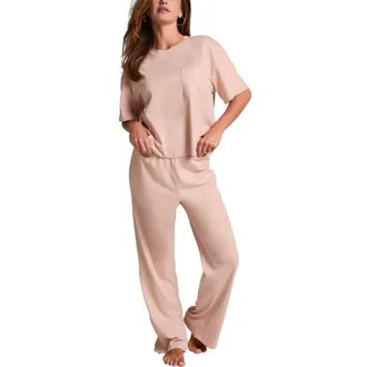Hunkem&ouml;ller Pyjama Set in Pink at Nordstrom, Size X-Large