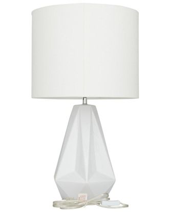 CosmoLiving by Cosmopolitan Cosmoliving By Cosmopolitan Modern Ceramic White Table Lamp