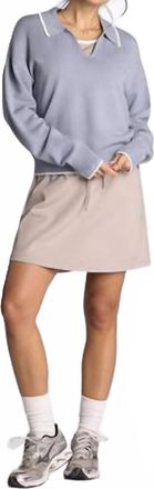 Thread & Supply Cathy Sweater In Dusty Blue Ivory
