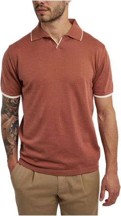 Daniele Fiesoli Polo - Heren - Polos - Rood - XL - Katoen - Tops