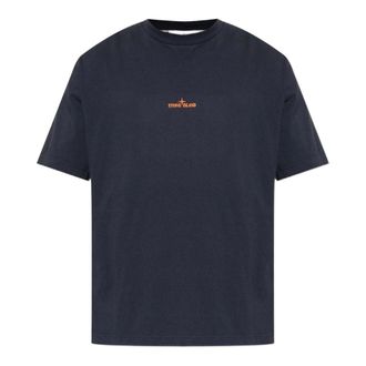 Stone Island 2100001 Katoenen jersey T-shirt - Heren - Tops - Blauw - Maat: XL Katoen