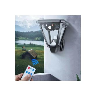 Trade Shop Trade Shop Traesio - Trade Shop - Lampione Lampada Luce Solare Giardino A Led Su Picchetto Con Telecomando Sensore
