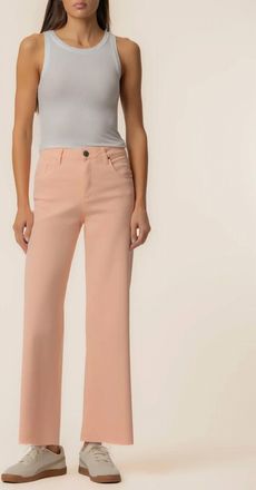 Kut from the Kloth Meg High Rise Wide Leg Jeans In Sherbet