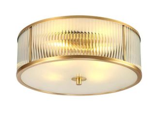 OEM Brass Ionic - L&aacute;mpara De Techo De Cristal 60 Cm