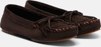 PARIS TEXAS Indiana tasseled suede loafers
