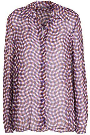 8 by YOOX VISCOSE PRINTED SHIRT