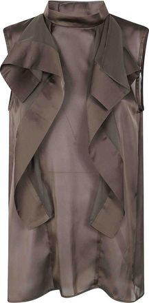 sacai Satin X Chiffon Pullover