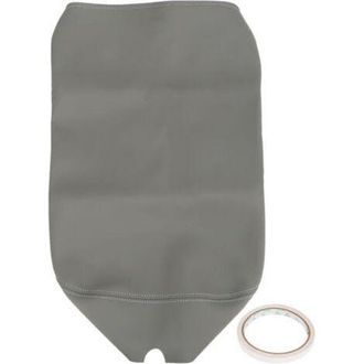 OEM Funda De Cuero Sint&eacute;tico Para Reposabrazos De Consola, Superficie Lisa, Color Gris. Protector De Consola Central De Repuesto Para Dodge Ram 2002-2008 